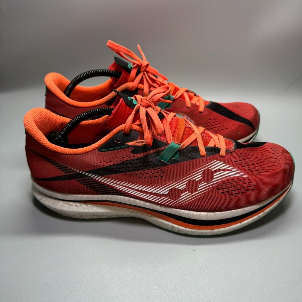 Saucony‎ Endorphin Pro 2 Scarlet Mens Size 12 Orange Black Running Shoes